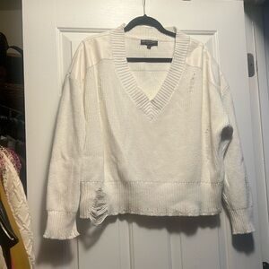 Central Park West V-neck sweater
